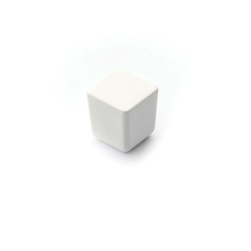 Dune 25mm Square Knob Matt White
