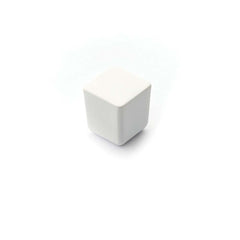 Dune 25mm Square Knob Matt White