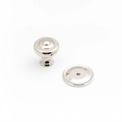 Decade 38mm Fluted Knob & Backplate Polished Nickel