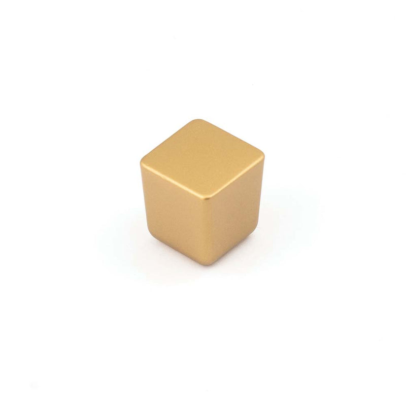 Dune 25mm Square Knob Satin Gold