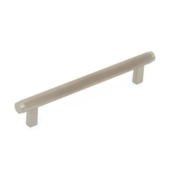 Momo Bellevue 160mm Solid Brass Knurled Bar Pull Dull Brushed Nickel