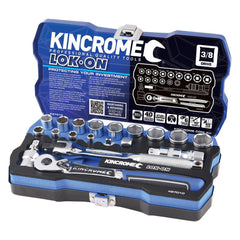 Lok-On Socket Set 3/8 19pce