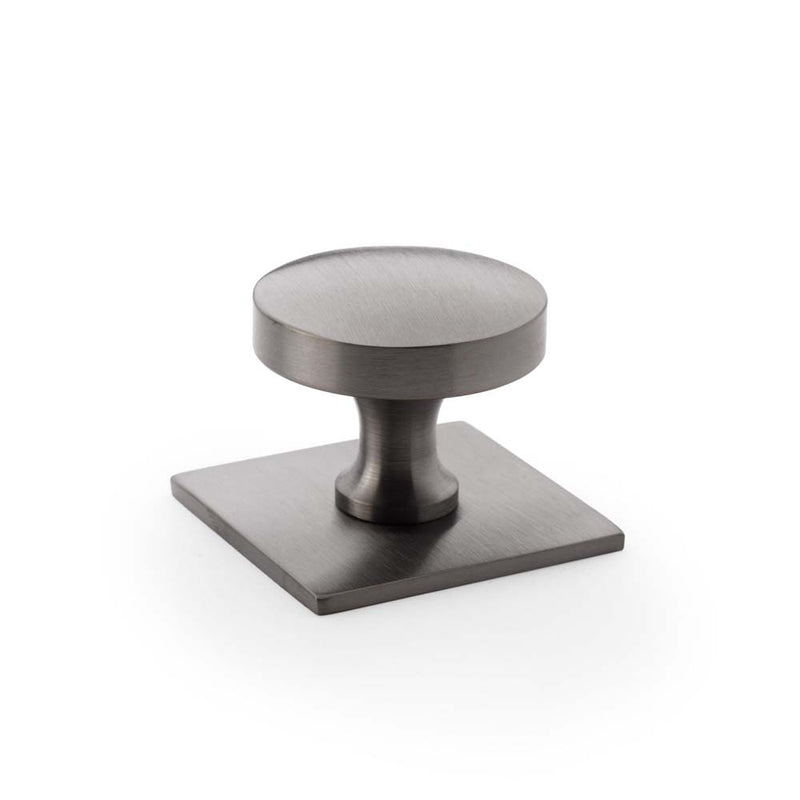 Hastings 38mm Knob on Backplate Gunmetal PVD