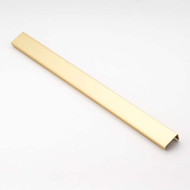 Ledge 400mm Solid Brass Lip Pull Satin Brass
