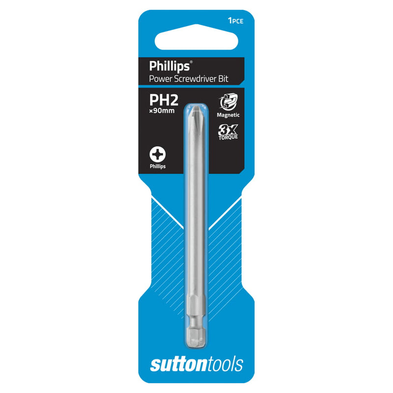 Driver Bit PH2x90mm 1pk Sutton