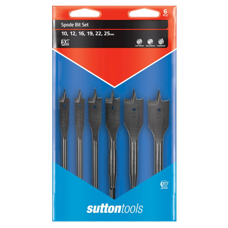 Spade Bit Set 6pce Sutton