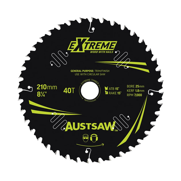 Predator Pro Saw Blade 210mm x 40T | Paddington Hardware