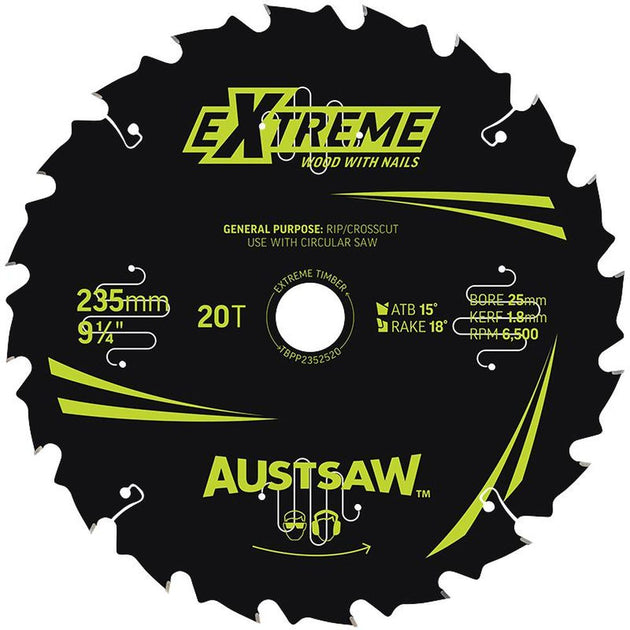 Predator Pro Saw Blade 235mm x 20T | Paddington Hardware