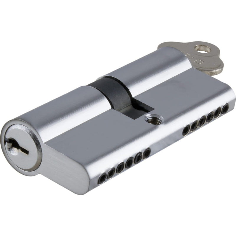 ** N/A - Limited Stock** Euro Cylinder Key Key 6 Pin Chrome Plated 70mm
