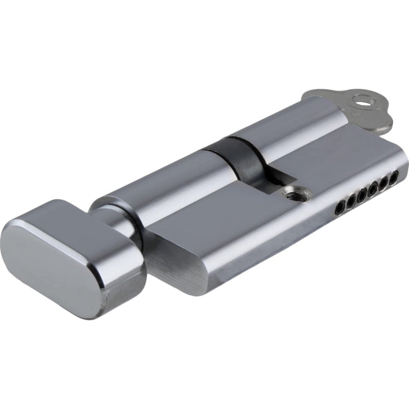 ** N/A - Limited Stock** Euro Cylinder Key Thumb 6 Pin Chrome Plated 70mm