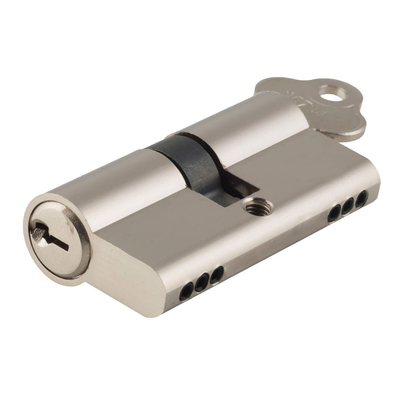 ** N/A - Limited Stock** Euro Cylinder Key Key 3 Pin Satin Nickel 45mm