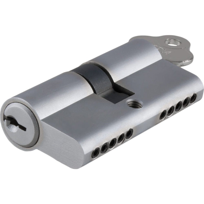 ** N/A - Limited Stock** Euro Cylinder Dual Function 5 Pin Satin Chrome 65mm