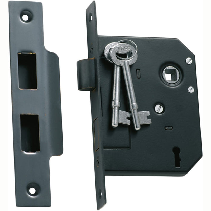 Mortice Lock 3 Lever Antique Copper CTC57mm Backset 57mm