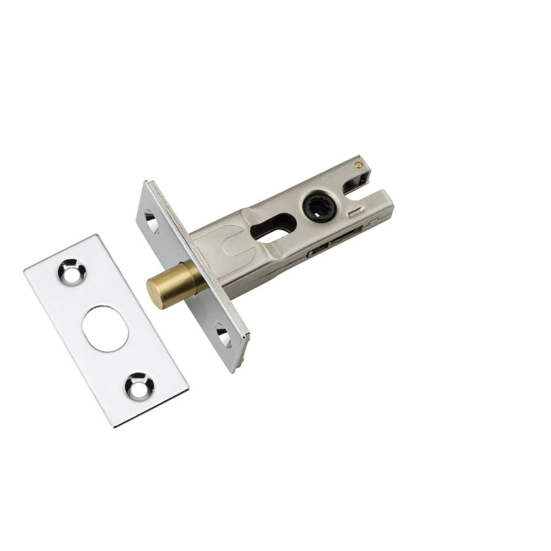 Privacy Bolt Round Bolt Polished Chrome Backset 45mm