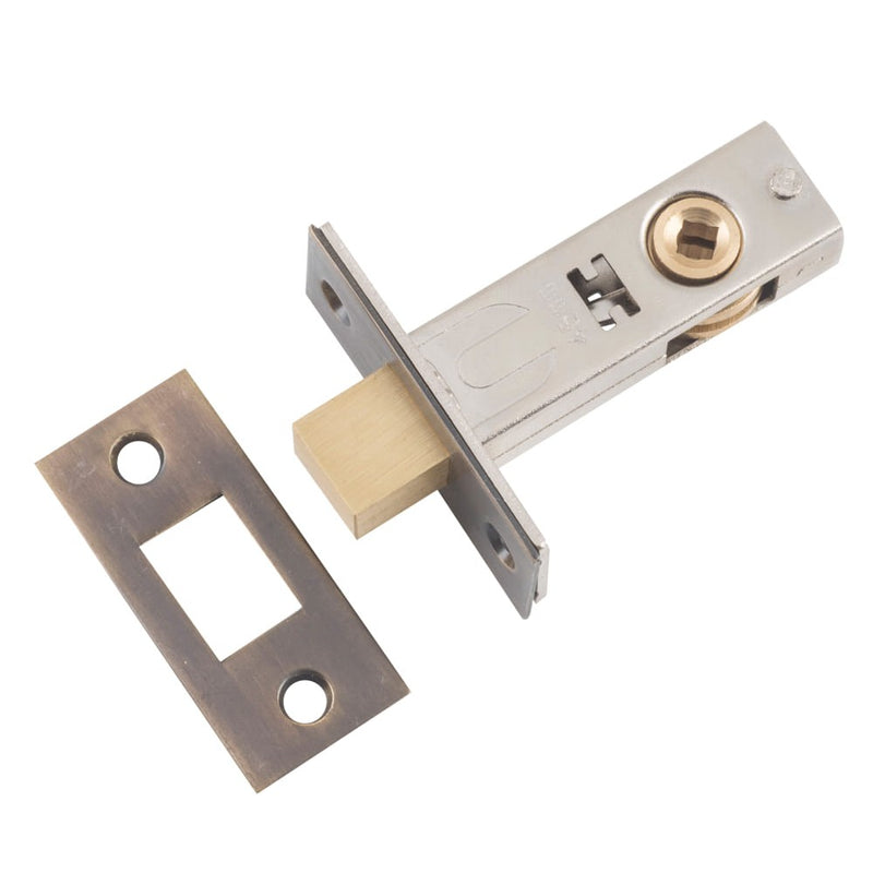 Privacy Bolt Antique Brass Backset 45mm