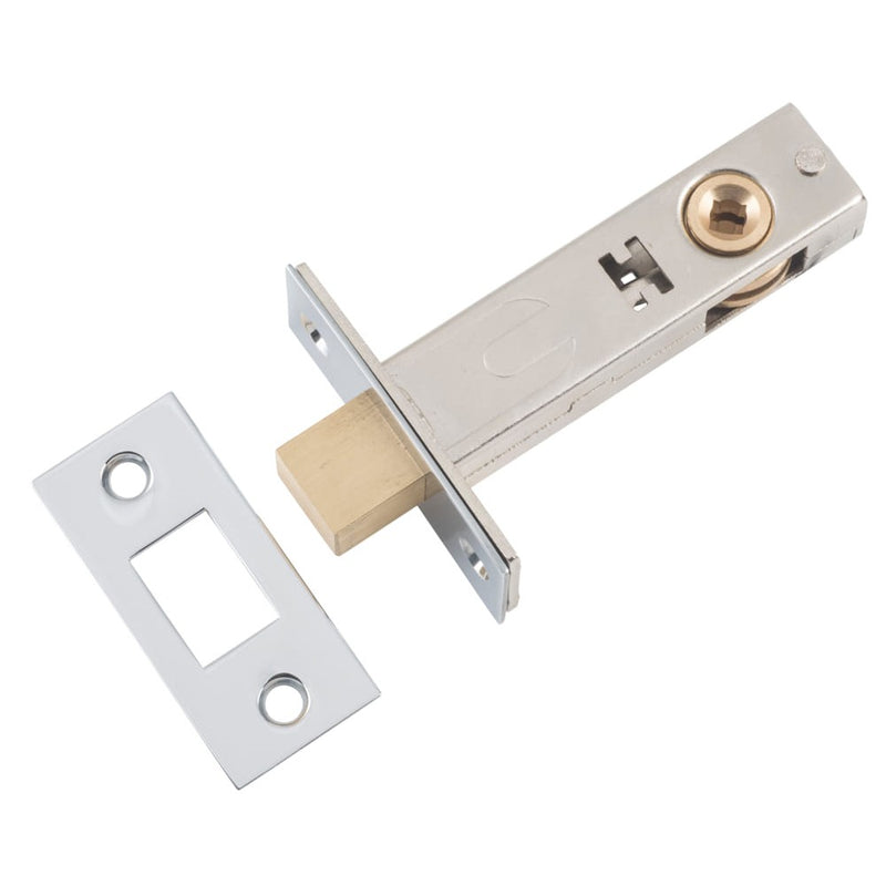 Privacy Bolt Chrome Plated Backset 60mm