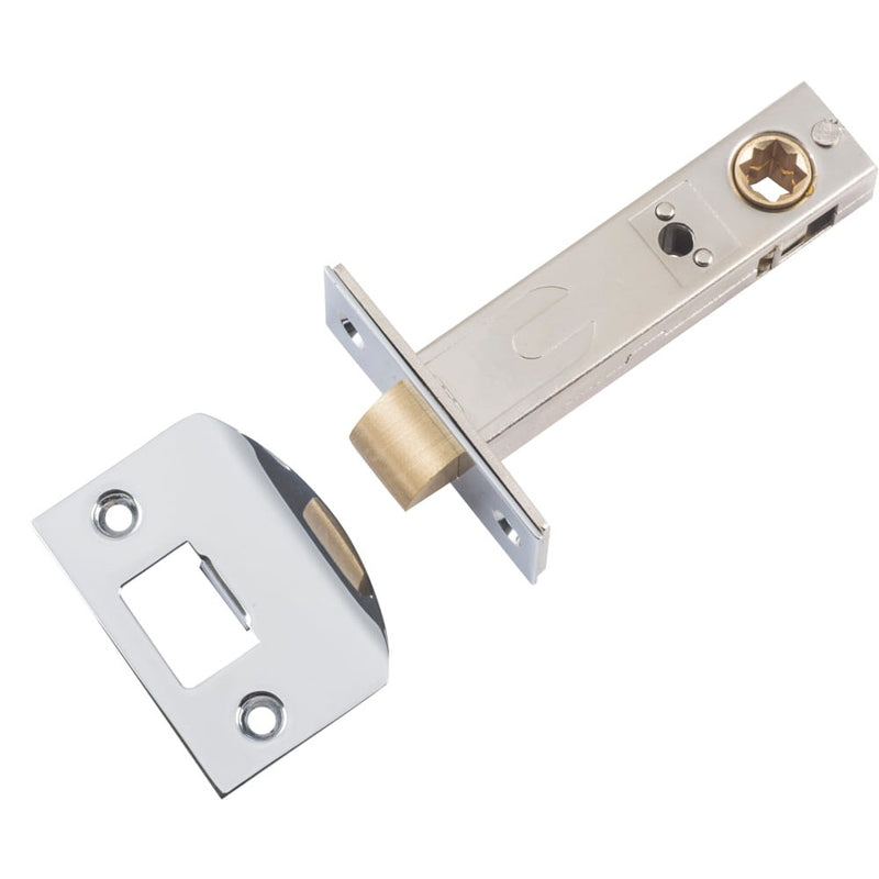 Tube Latch Split Cam Hard Sprung 'D' Striker Chrome Plated Backset 70mm