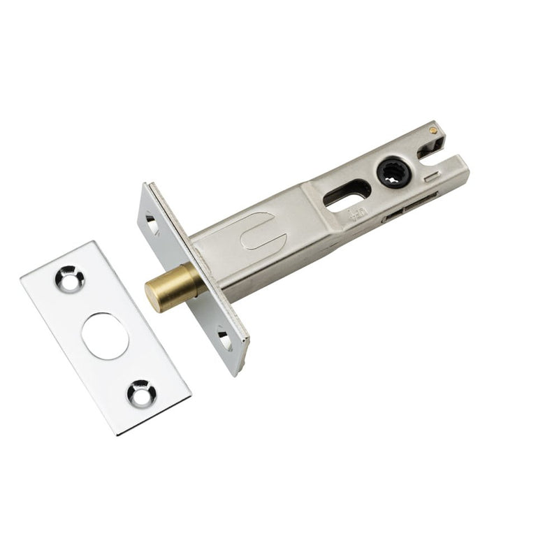 Privacy Bolt Round Bolt Polished Chrome Backset 70mm