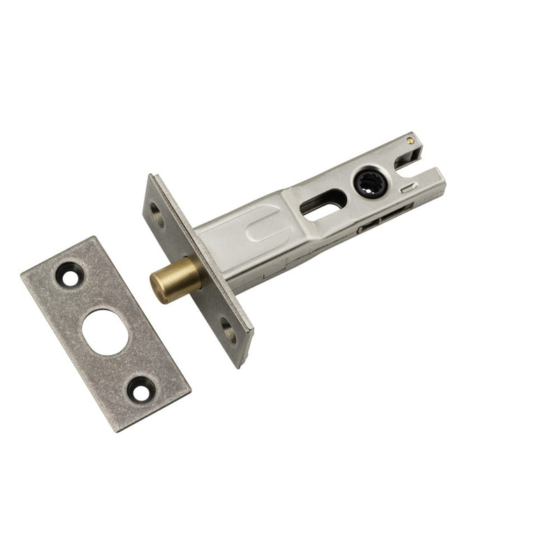 Privacy Bolt Round Bolt Distressed Nickel Backset 60mm