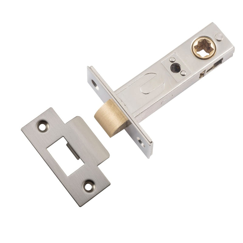 Tube Latch Split Cam Hard Sprung 'T' Striker Satin Nickel Backset 60mm