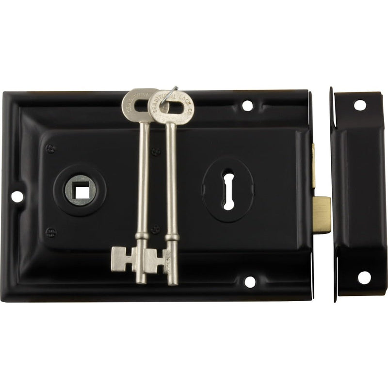 Rim Lock Black Trim Matt Black