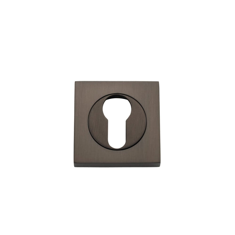 Escutcheon Euro Concealed Fix Square Pair Signature Brass