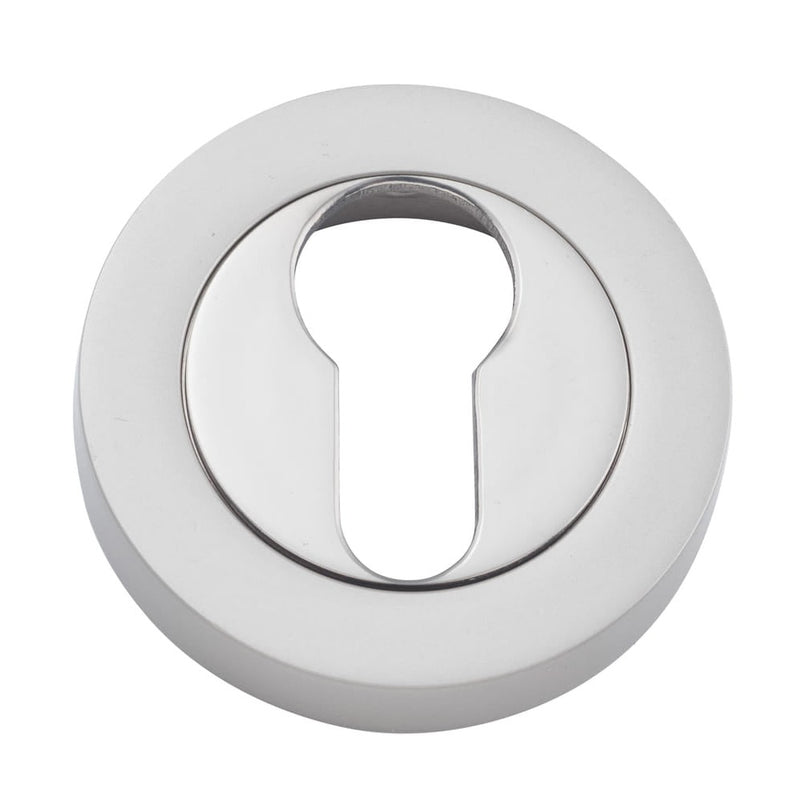 Escutcheon Euro Concealed Fix Round Pair Satin Nickel
