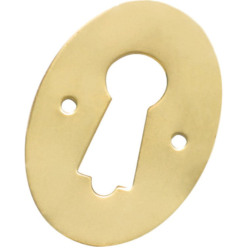 Escutcheon Pressed Unlacquered Polished Brass