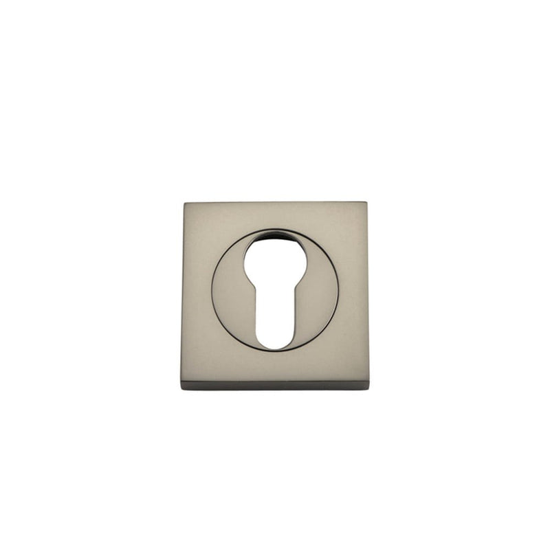 Escutcheon Euro Concealed Fix Square Pair Satin Nickel
