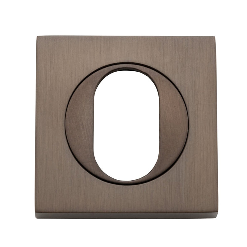 Escutcheon Oval Square Pair Signature Brass