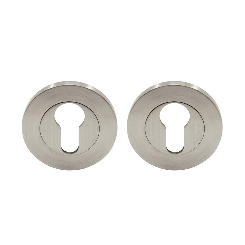 Windsor Euro Escutcheon Set Brushed Nickel