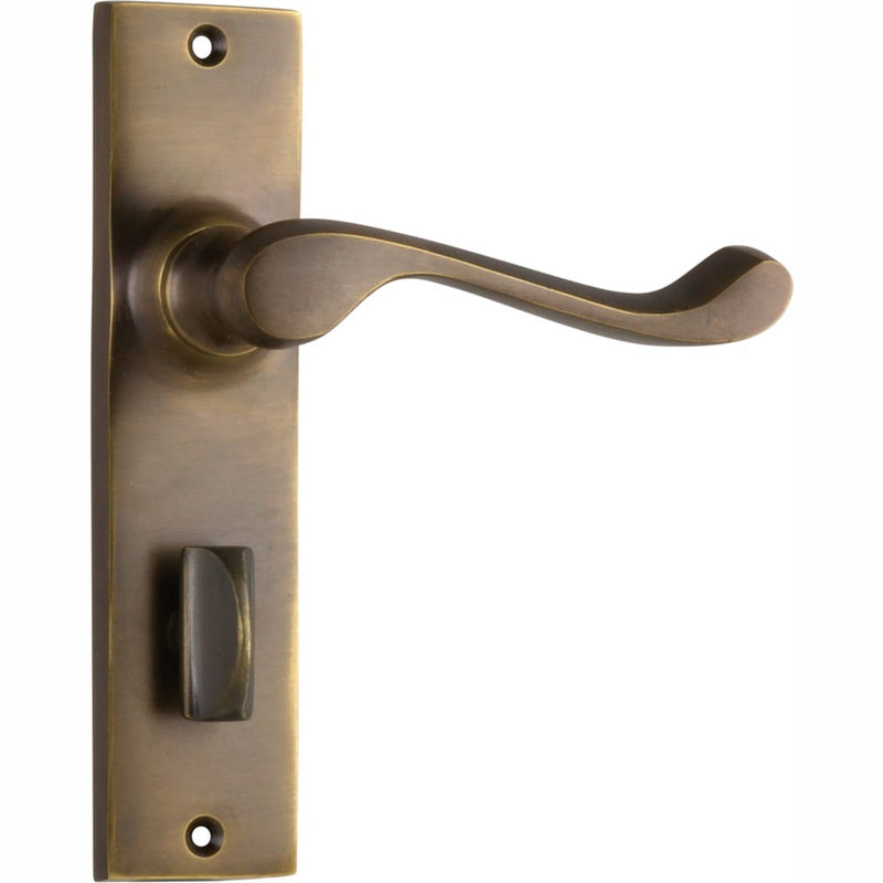 Door Lever Fremantle Privacy Pair Antique Brass