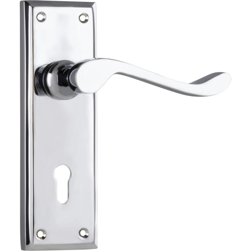 Door Lever Camden Lock Pair Chrome Plated
