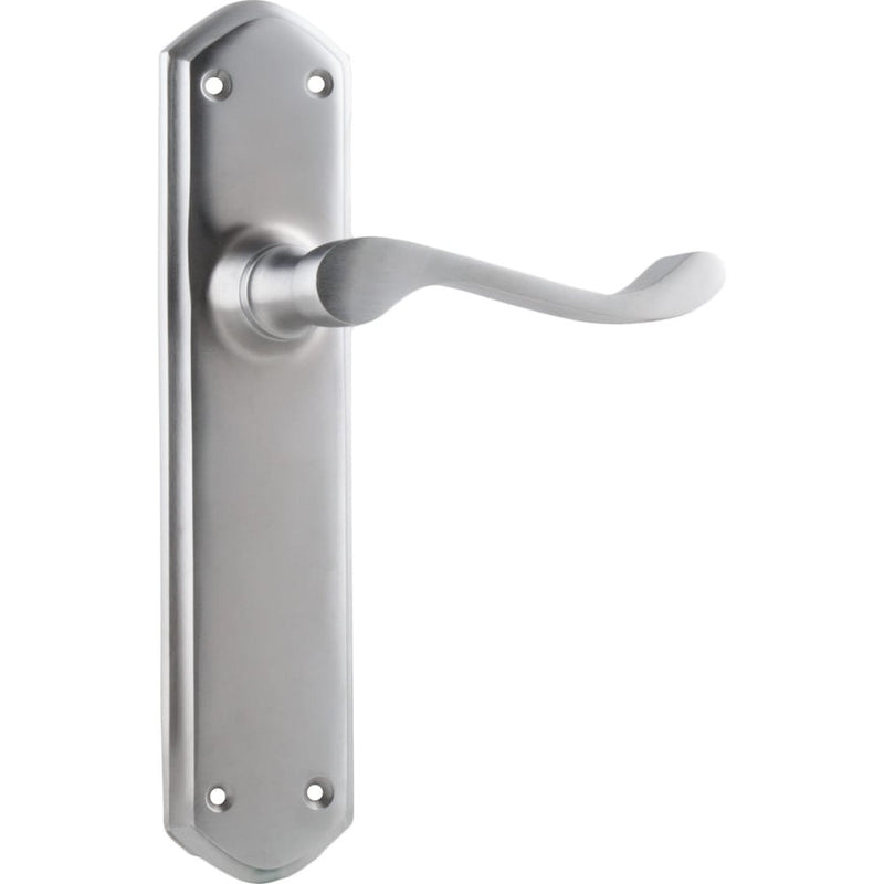 Door Lever Windsor Latch Pair Satin Chrome