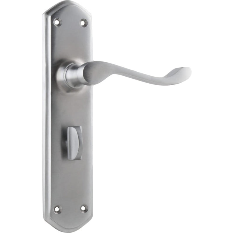 Door Lever Windsor Privacy Pair Satin Chrome