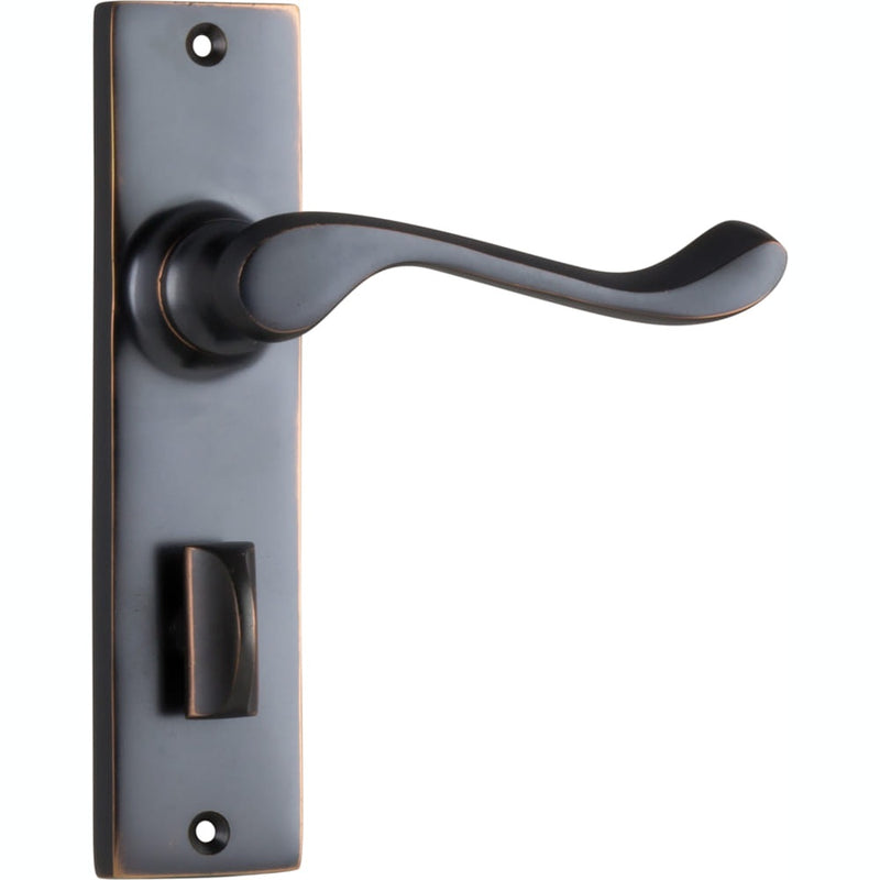 Door Lever Fremantle Privacy Pair Antique Copper