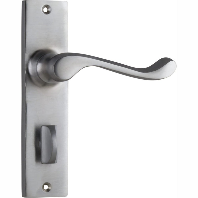 Door Lever Fremantle Privacy Pair Satin Chrome