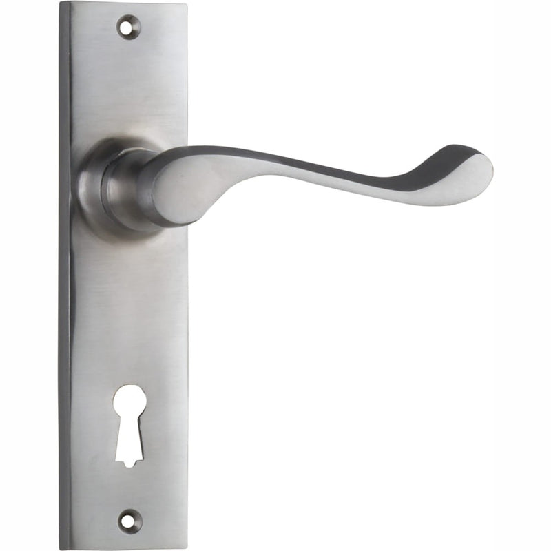 Door Lever Fremantle Lock Pair Satin Chrome