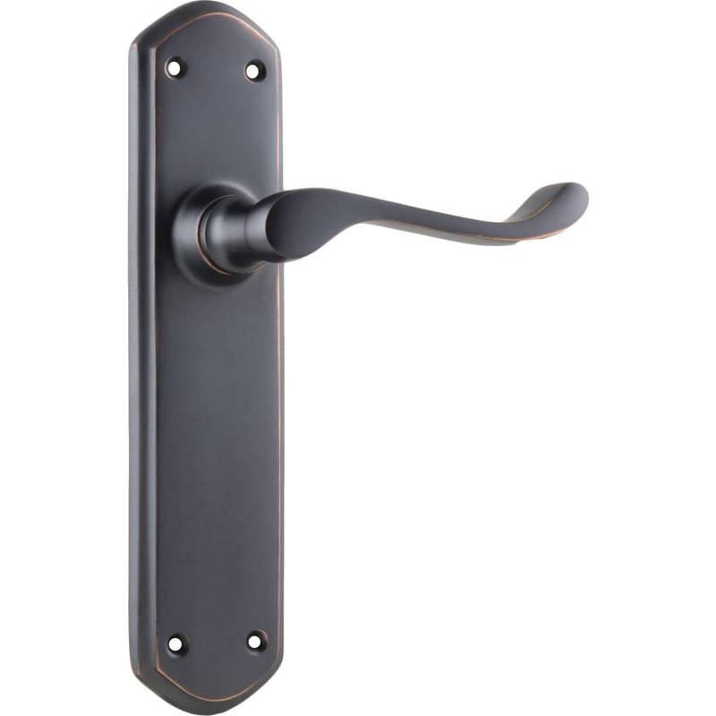 Door Lever Windsor Latch Pair Antique Copper