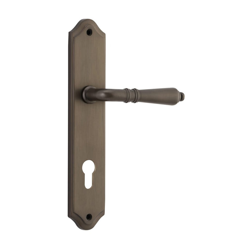 Door Lever Sarlat Shouldered Euro Signature Brass