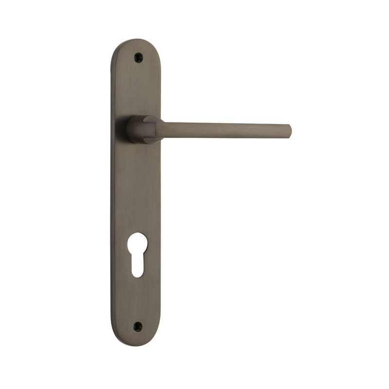 Door Lever Baltimore Oval Euro Signature Brass