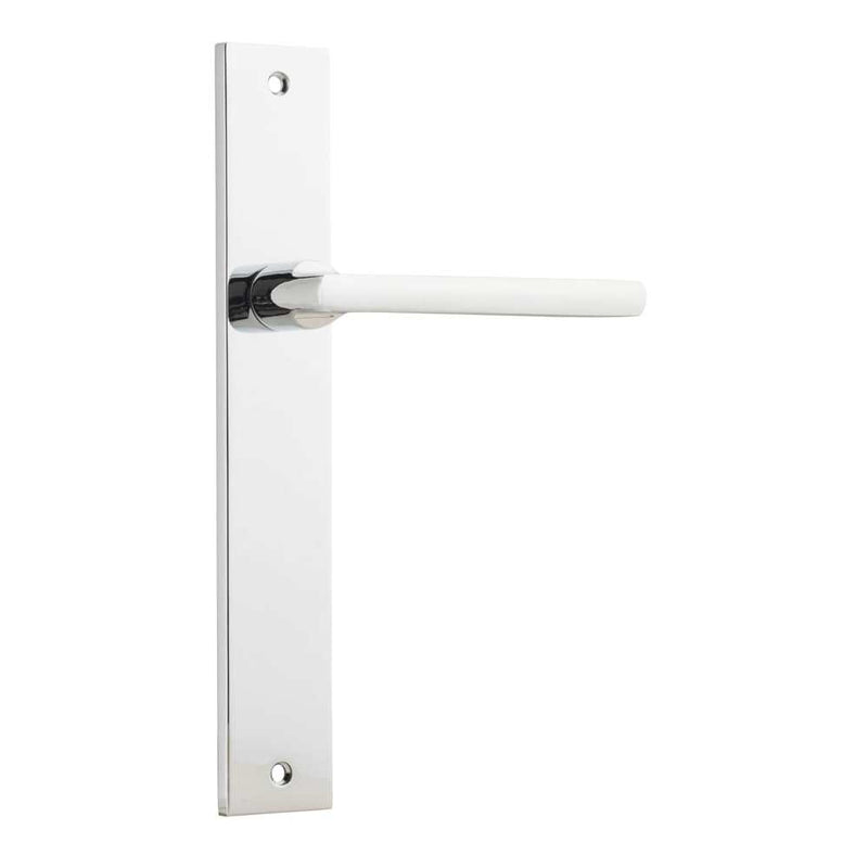 Door Lever Baltimore Rectangular Latch Polished Chrome