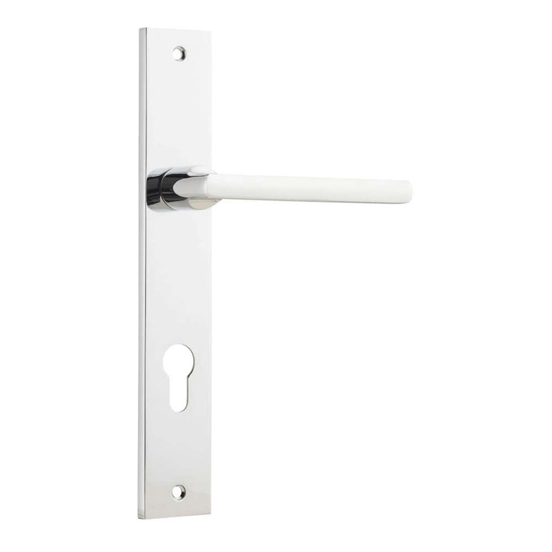 Door Lever Baltimore Rectangular Euro Polished Chrome