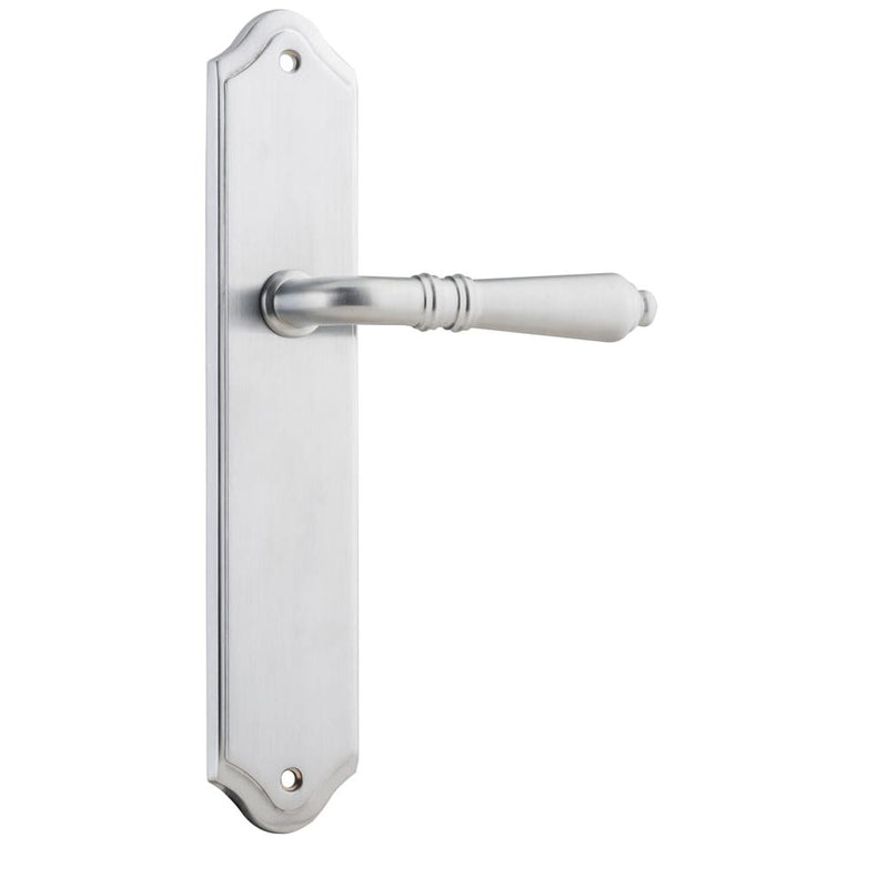Door Lever Sarlat Shouldered Latch Brushed Chrome