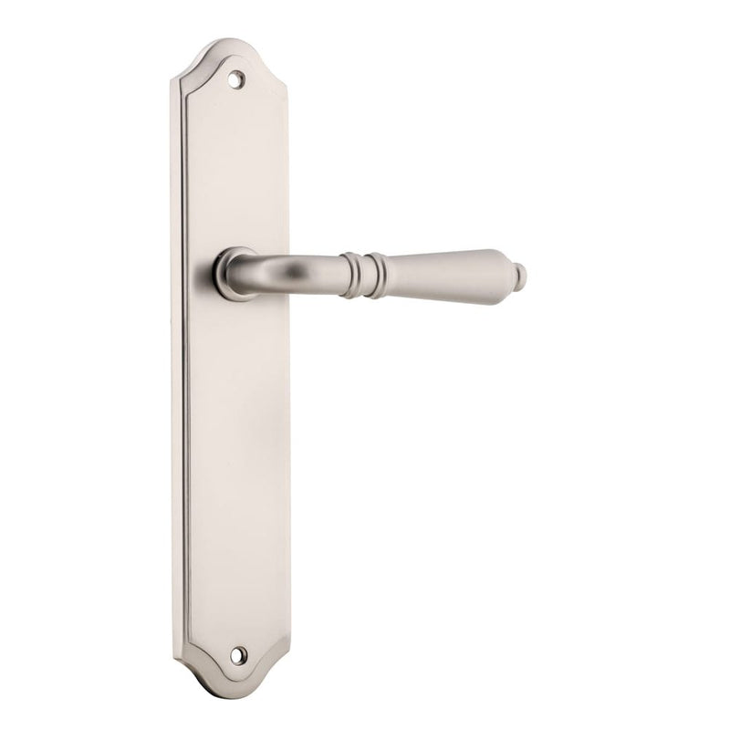 Door Lever Sarlat Shouldered Latch Satin Nickel