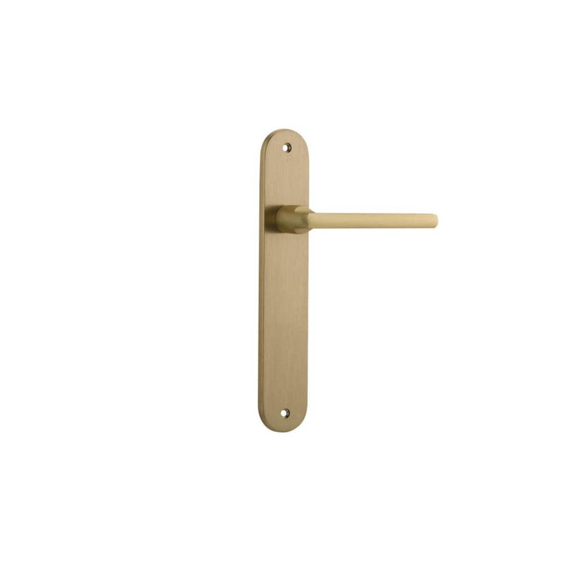 Door Lever Baltimore Oval Latch Brushed Brass