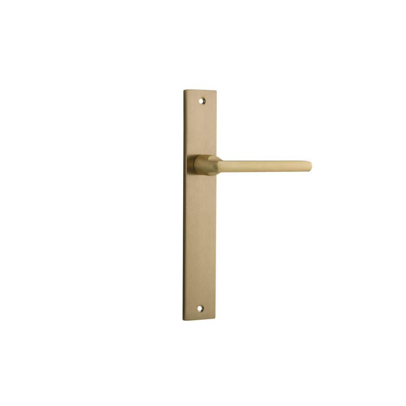 Door Lever Baltimore Rectangular Latch Brushed Brass
