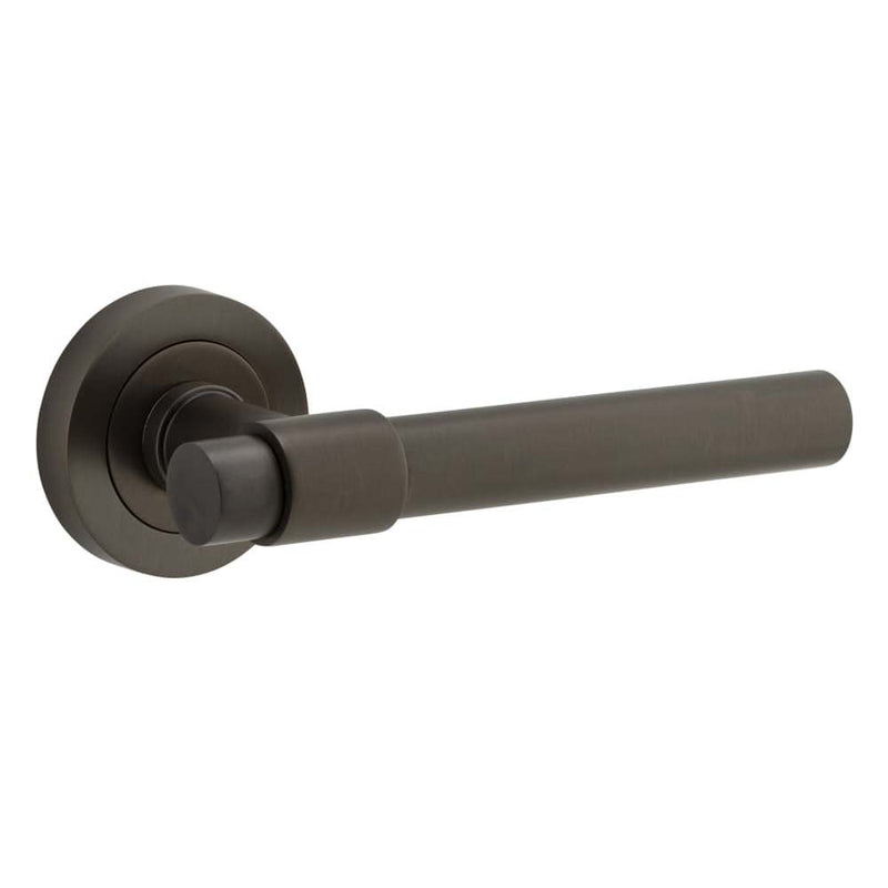 Door Lever Helsinki Round Rose Signature Brass