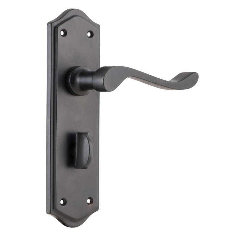 Door Lever Henley Privacy Pair Matt Black