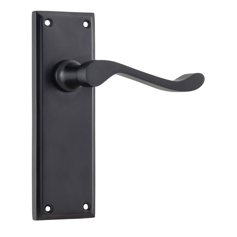 Door Lever Camden Latch Pair Matt Black